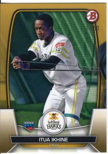 2023 TOPPS BOWMAN NPB イヒネ イツア レギュラーカード (/50) GOLD 金 福岡ソフトバンクホークス