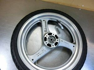 GSX250Sカタナ フロントホイール 17ｘ3.00、リムバフ掛け☆刀250、GJ76A