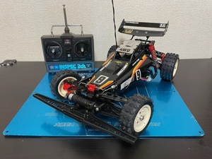 【送料無料 中古 動作品 フルベアリング 当時もの 】タミヤ ラジコン ホットショット 2 Ⅱ 4WD バギー TAMIYA RC HOT SHOT 2　ジャンク