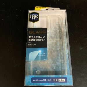 iPhone 13 Pro ハイブリッドケース ガラス スタンダード PM-A21CHVCG1CR（クリア）