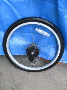 自転車　後輪　アルミホイール　20インチ 20×1.75　（上157）