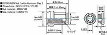 KYO-EI (協永産業) 極限 貫通ナット アルミキャップ付き M12XP1.5 20P ブルー 20個入 HP1KU_画像2