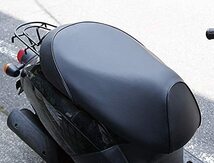 ホンダ PCX125 (JF56) PCX150 (KF18) 専用設計 シートカバー 被せる 強力ゴムタイプ 日本製(厚手生地)【生地色：白/パイピング色：前後_画像5