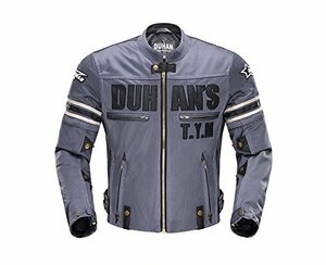 ドゥーハン(Duhan) バイクジャケット ライディングジャケット XLサイズ グレー 3シーズン 春夏秋用