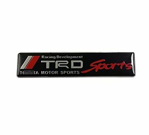 トヨタ TRD ステッカー ロゴ オートバイガスタンクステッカー エンブレム バッジ 装飾 アルミ レーシングウィングデカール