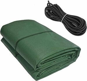 Sharellonトラック荷台シート トラック荷台シート 3x4.5m 荷台シート 650ｇ/?厚手 撥水PVC素材 グリーン荷台シート 1t 2t 3t対応