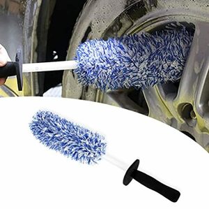 YuraYura 洗車ブラシ ホイール用 長さ42cm ホイールブラシ 柔らかい タイヤ掃除 ホイール 洗車道具 ホイールクリーニングブラシ