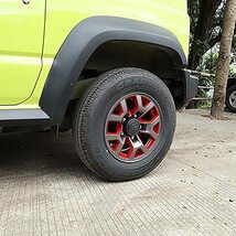 ANTC 新型 スズキ ジムニー ホイールハブ装飾カバーフレーム Jimny JB64 JB74 2019+ タイヤ装飾 外装パーツ 取付簡単 カー用品 ジムニー_画像1