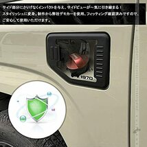 ガラス製 フューエルリッドカバー ジムニー JB64 シエラJB74 ガラスリッド ガソリンタンクカバー 給油口カバー カスタム ドレスアップ_画像5