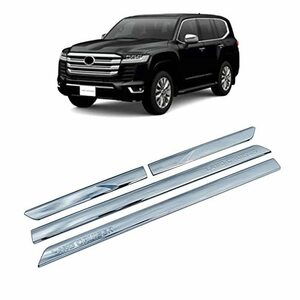 Onami トヨタ ランドクルーザー サイドドアモール サイドドア ガーニッシュ アクセサリー 用のTOYOTA 新型 Land Cruiser 300系 専用 ABS製