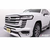 ランドクルーザー300 ランクル300 LANDCRUISER300 ZX フロントグリルサイド カバー ガーニッシュ メッキ シルバー AVEST LC300_画像3