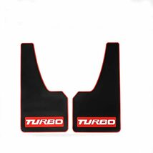 TURBO マッドガード 汎用泥よけ ゴム製マッドフラップ 汎用マッドフラップ 自動車/SUV/トラックなどに スタンダードタイプ 泥よけ_画像1