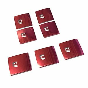 CGP アルミ パワーウインドウ スイッチ カバー 赤 レッド 1台分 7pcs 30系 アルファード用 ヴェルファイア用