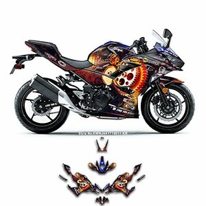 KUNGFU GRAPHICS（カンフー グラフィックス）適合 ニンジャ Ninja 400 ABS 2017 2018 2019 2020 2021 2022 2023/Ninja 250 2019