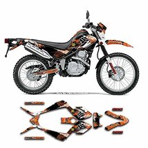 KUNGFU GRAPHICS（カンフー グラフィックス）DIRT BIKE ダートバイク フルキット ビニールステッカー （ブルー） 適合 Yamaha ヤマハ_画像1