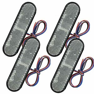 YiYUELED LED リフレクター LED 反射板 24LED 12V 1.2W高輝度 IP67防水