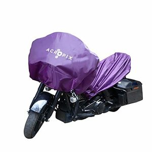 ACROPIX バイクカバー バイク用車体カバー バイクハーフカバー 収納バッグ付き 防風 防埃 防雨 防雪 耐久性 撥水性 耐熱 紫外線防止 L