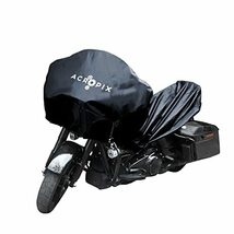 ACROPIX バイクカバー バイク用車体カバー バイクハーフカバー 収納バッグ付き 防風 防埃 防雨 防雪 耐久性 撥水性 耐熱 紫外線防止 XL_画像1