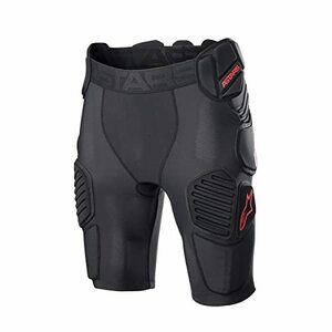 [ダートフリーク] Alpinestars MX バイオニック プロ プロテクションショーツ XL(ウエスト92-97cm) ブラック/レッド