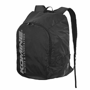 コミネ(KOMINE) バイク用 SA-246 パッカブルヘルメットエコバックパック Black F(25L)