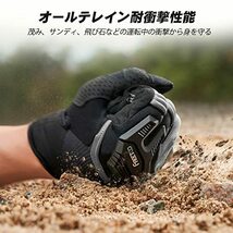 FREETOO バイク グローブ 夏用 【耐衝撃】 モトクロス用グローブ 超軽量 バイク手袋 スマホ対応 夏用グローブ 滑り止め 耐衝撃 プロテクト_画像3