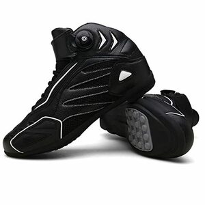 [Fiffyle] ライディングシューズ バイクブーツ バイクシューズ コンバットブーツ ライダーブーツ 強化防衛性 レーシングブーツ バイク用靴