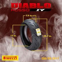 PIRELLI(ピレリ)バイクタイヤ DIABLOロッソ4 リア 200/55ZR17M/C (78W) チューブレスタイプ(TL) 3979800_画像2