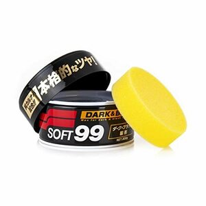 ソフト99(SOFT99) ワックス WAX ニューソフト99 ダーク&ブラック 300g 自動車塗膜の保護・艶出し用 スポンジ