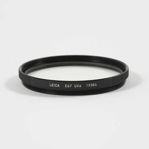 【美品】Leica (ライカ) LEICA E67 UVaフィルター 13386　ブラック GERMANY