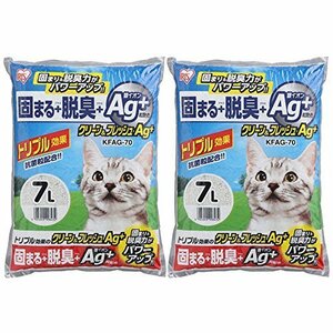 即決価格★ Aｇ＋ 猫砂 7L×2袋 クリーン＆ａｍｐ；フレッシュ アイリスオーヤマ （まとめ買い）