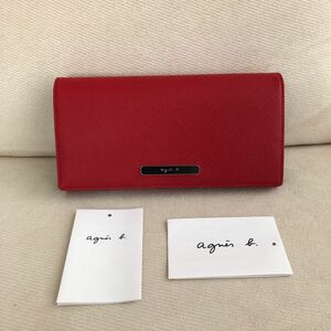 タグ付き新品★agnes b.アニエスベー 定価22,000円 レザー 長財布