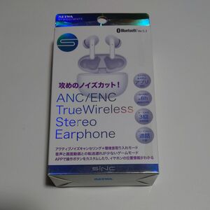 Bluetoothステレオイヤホン ANC 充電ケース Ver5.3 ホワイト セイワ BTW102