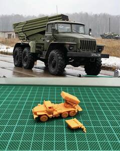 1/144 未組立 Russian BM-21 Rocket Launcher Resin Kit (S2914)