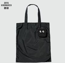 UNIQLO x ANYA HINDMARCH パッカブルバッグ ユニクロ アニヤハインドマーチ エコバック ブラック　数量2_画像2