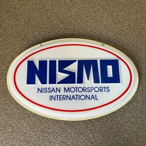 NISMO ニスモ 旧ロゴ 看板 ロゴプレート 当時物 パネル 大型サイズ 美品 ショップ 