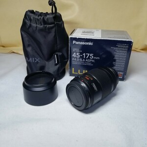 Panasonic　H-PS45175-K　LUMIX G X VARIO PZ 45-175mm/F4.0-5.6 ASPH./ POWER O.I.S. ブラック　カメラ用　レンズ　中古