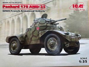 ICM 1/35 scale Panhard 178 AMD-35 WWIl French Armoured Vehicle