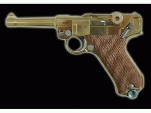 マルシン ルガー P08 4インチ 木製グリップ付 ダミーカート仕様 金属製 モデルガン 完成品