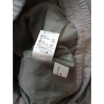 green label relaxing グリーンレーベルリラクシング ユナイテッドアローズ ウールブレンド ワイドパンツ グレー 38 (20K+0802)_画像5