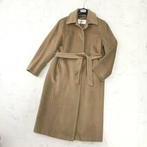 美品　白タグ　MaxMara マックスマーラ　カシミヤ ベルト　コート　送料無料　クリーニング済_画像1