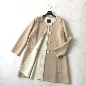 美品　FOXEY フォクシー カシミヤ100% ダブルフェイス　コート　送料無料　クリーニング済