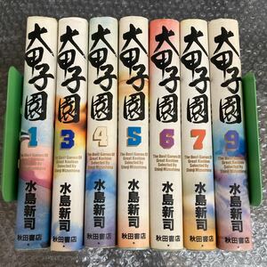 漫画 大甲子園 水島新司 秋田書店 全て初版発行 1、3～7、9の7巻セット ハードカバー