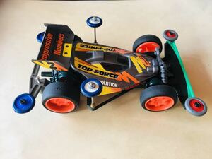 トップフォース・エボリューションJｒ 完成品★レーサーミニ四駆シリーズ　希少ローラー・社外モーター装着