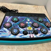 【中古】HORI 初音ミク Project DIVA F 専用コントローラHORI リアルアーケードPro. V HAYABUSA PS4-055 /ジャンク _画像9