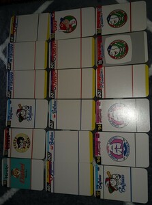 タカラプロ野球カードゲーム 予備カード ３６枚セット
