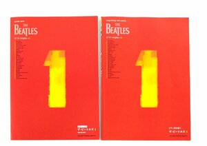 【中古品】THE BEATLES 1 ザ・ビートルズ ギター・ソロ ピアノ弾き語り スコア 2冊セット 〔2〕【ゆうパケ発送可】: