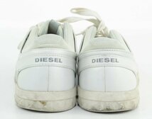 【中古品】DIESEL ディーゼル S-STUDDZY LACE イーグルステッチレザースニーカー ホワイト 27cm：_画像5