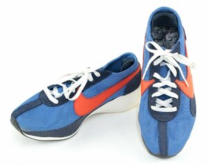 【中古品】NIKE ナイキ MOON RACER QS ムーンレーサー クイックストライク マウンテンブルー/チームオレンジ BV7779-400 28cm：