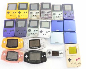 【中古・ジャンク品】GB GBA GBASP ゲームボーイ ゲームボーイアドバンス アドバンスSP ゲームボーイミクロ 本体のみ 20台セット'