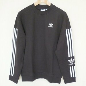 送料無料メンズXS(レディースS相当)アディダスオリジナルス adidasoriginals 黒スウェットトレーナー/トレフォイルH41315